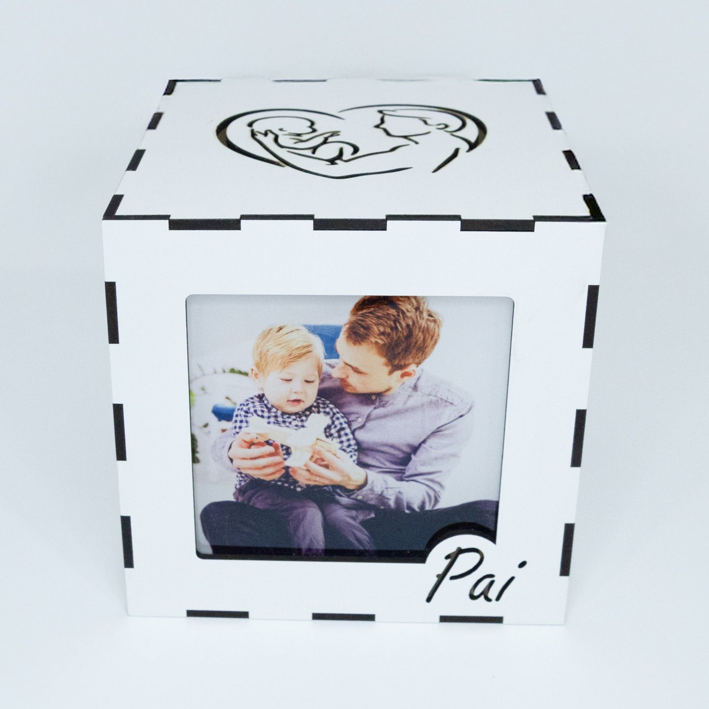 Luz de presença personalizada - Cubo com fotografias