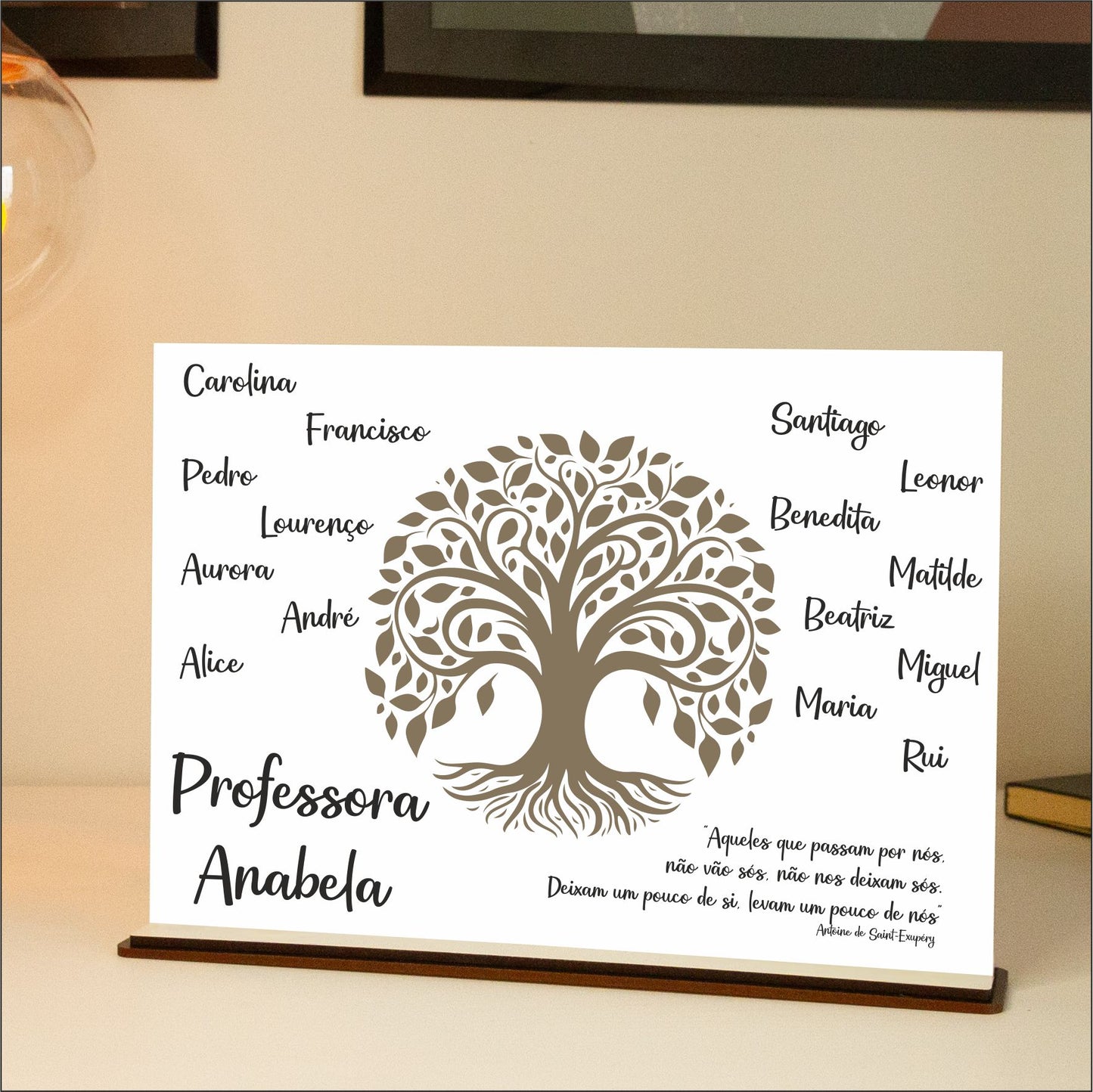 Quadro personalizado - Professor/a
