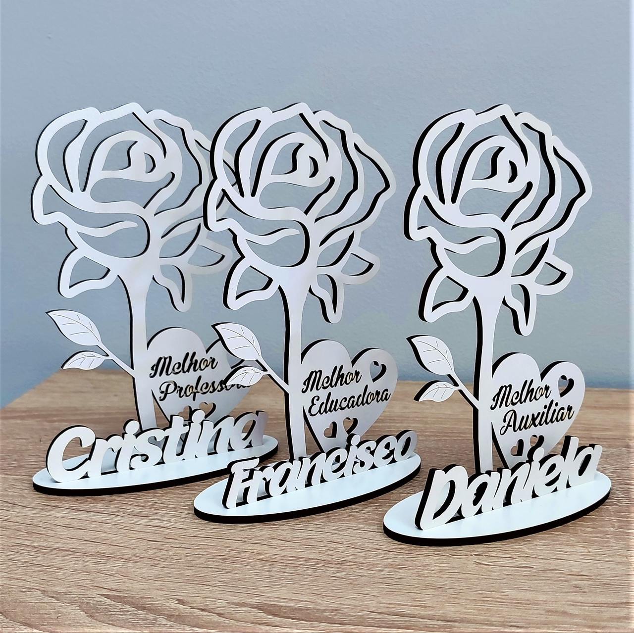 Lembrança Professores, Educadores, Auxiliares - Rosa