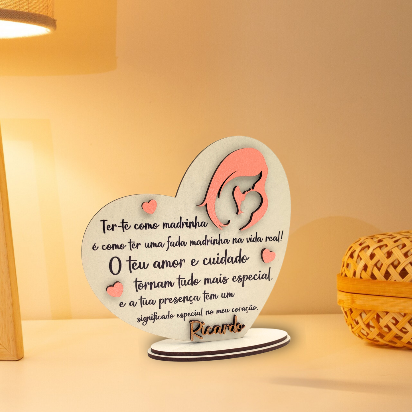 Lembrança para Madrinha - Coração