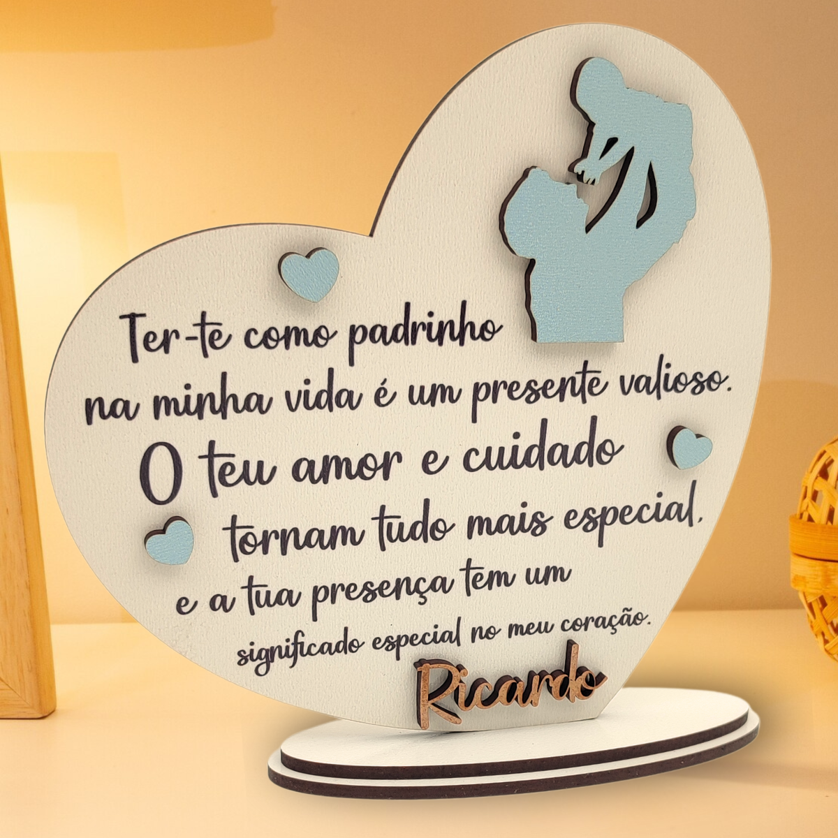 Lembrança para Padrinho - Coração