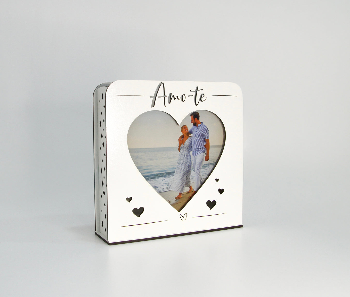 Luz de Presença Personalizada - Fotografia iluminada coração