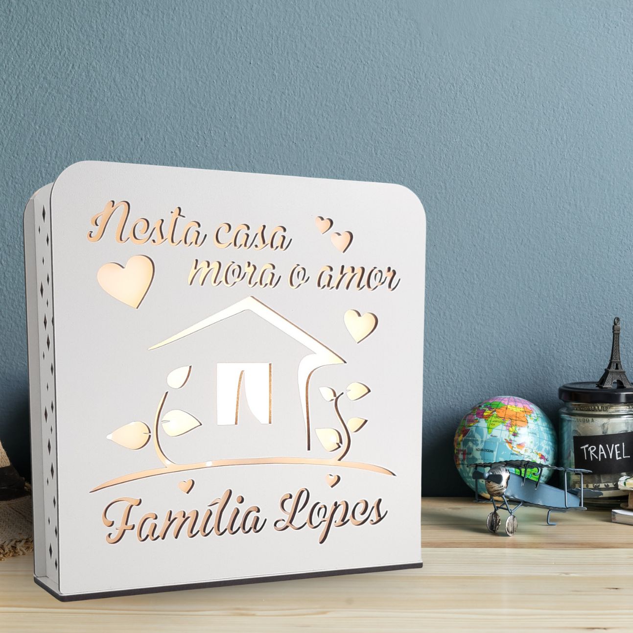 Luz de Presença Aqui mora o Amor