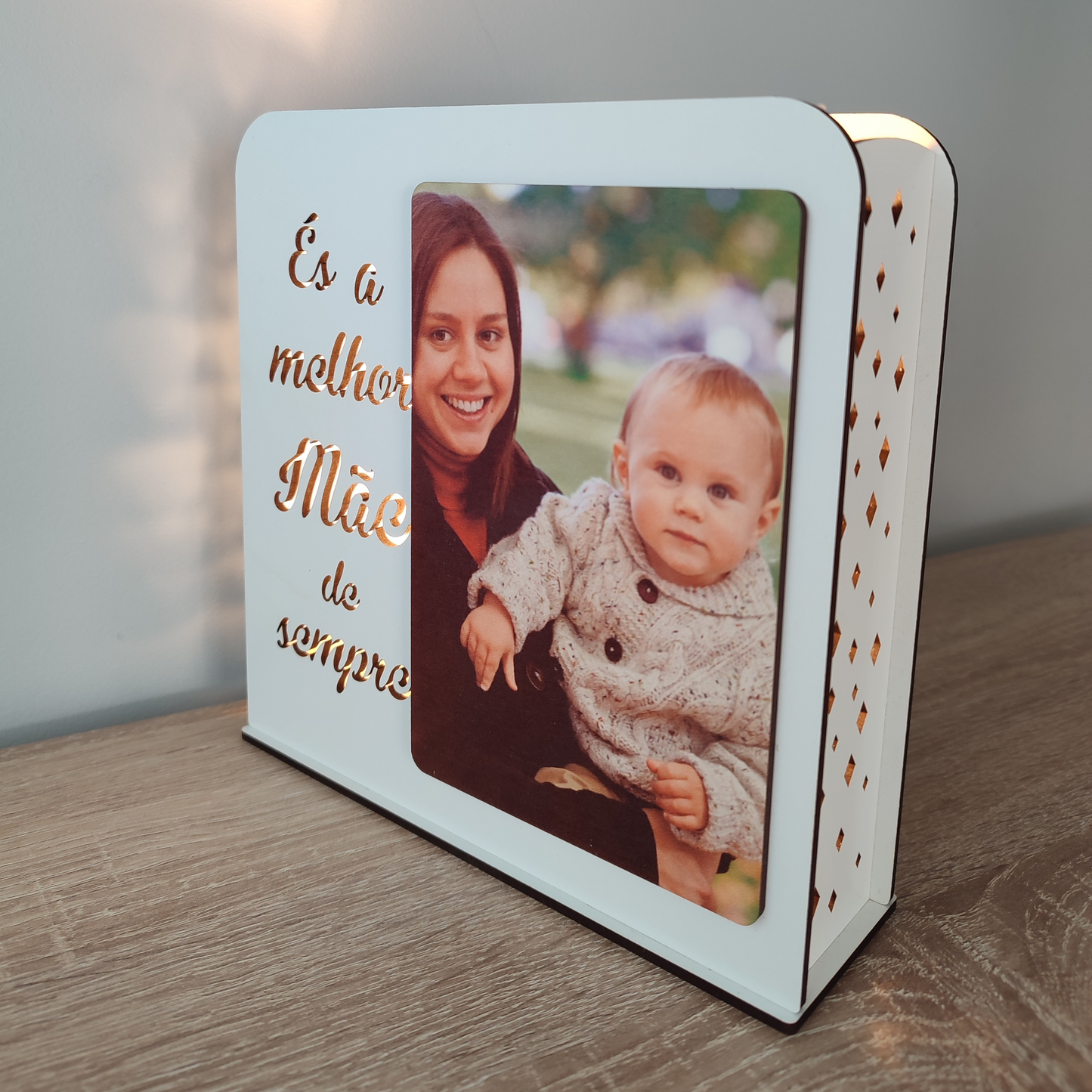 Luz de presença personalizada - Melhor Mãe de Sempre