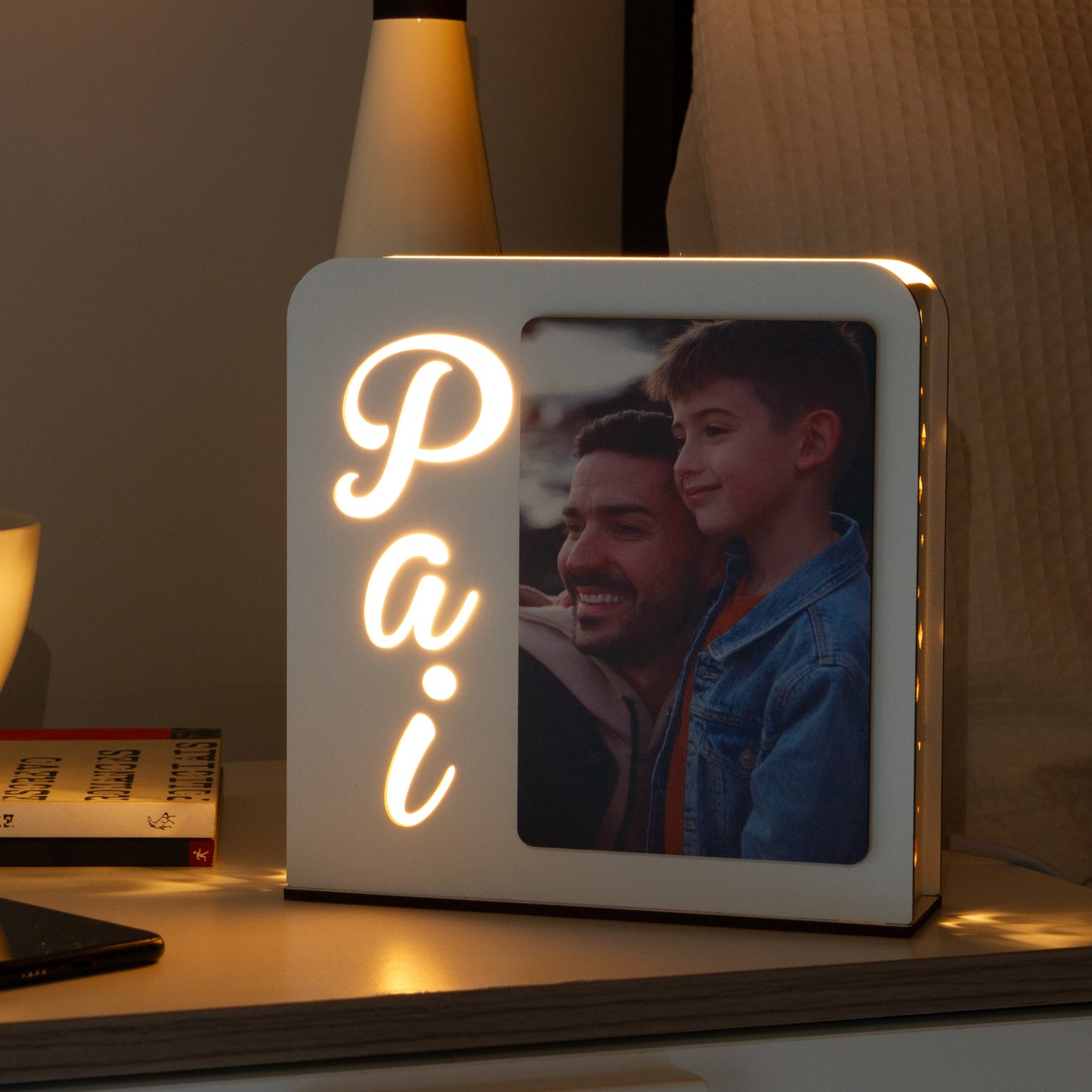 Luz de presença personalizada - Pai