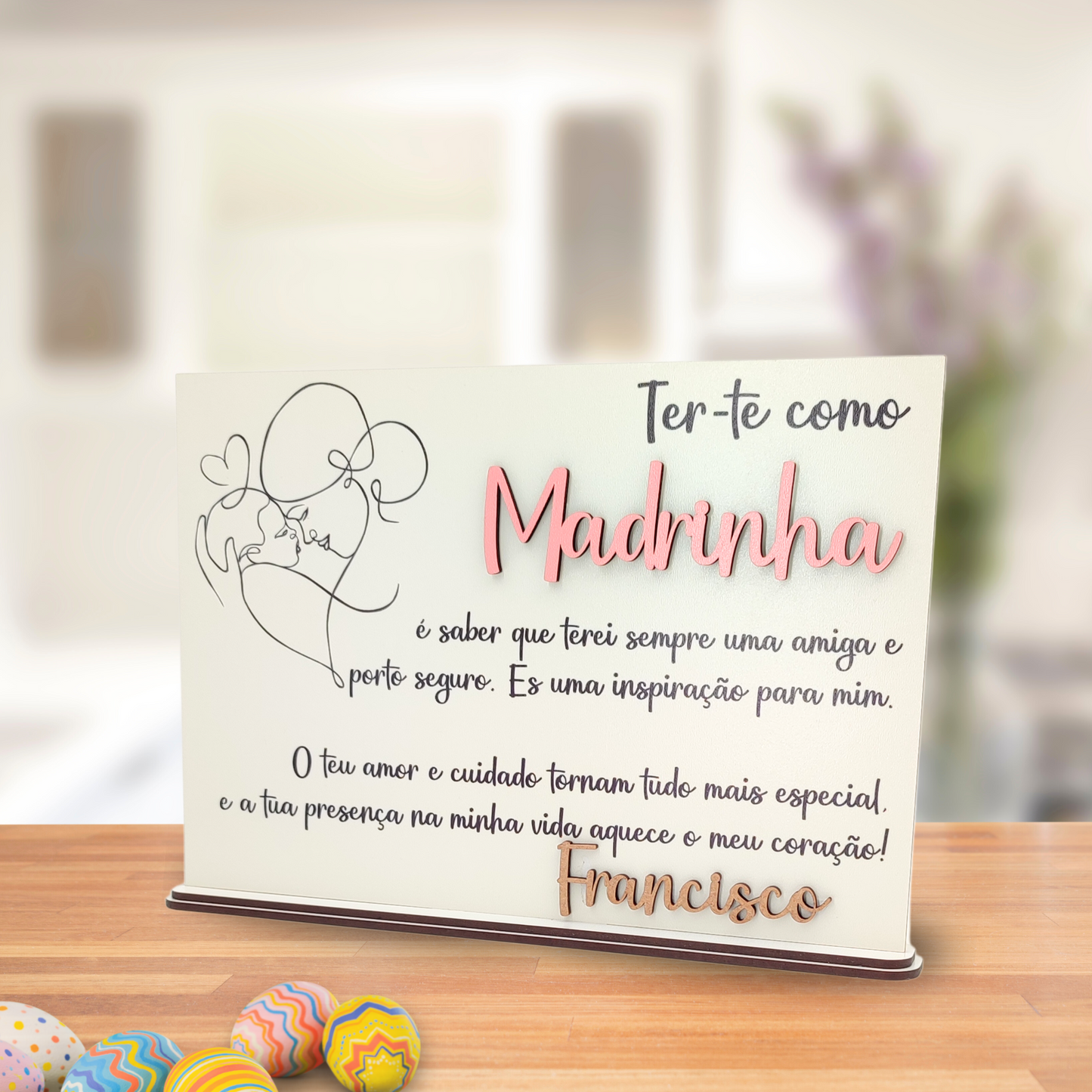 Quadro personalizado para Madrinha