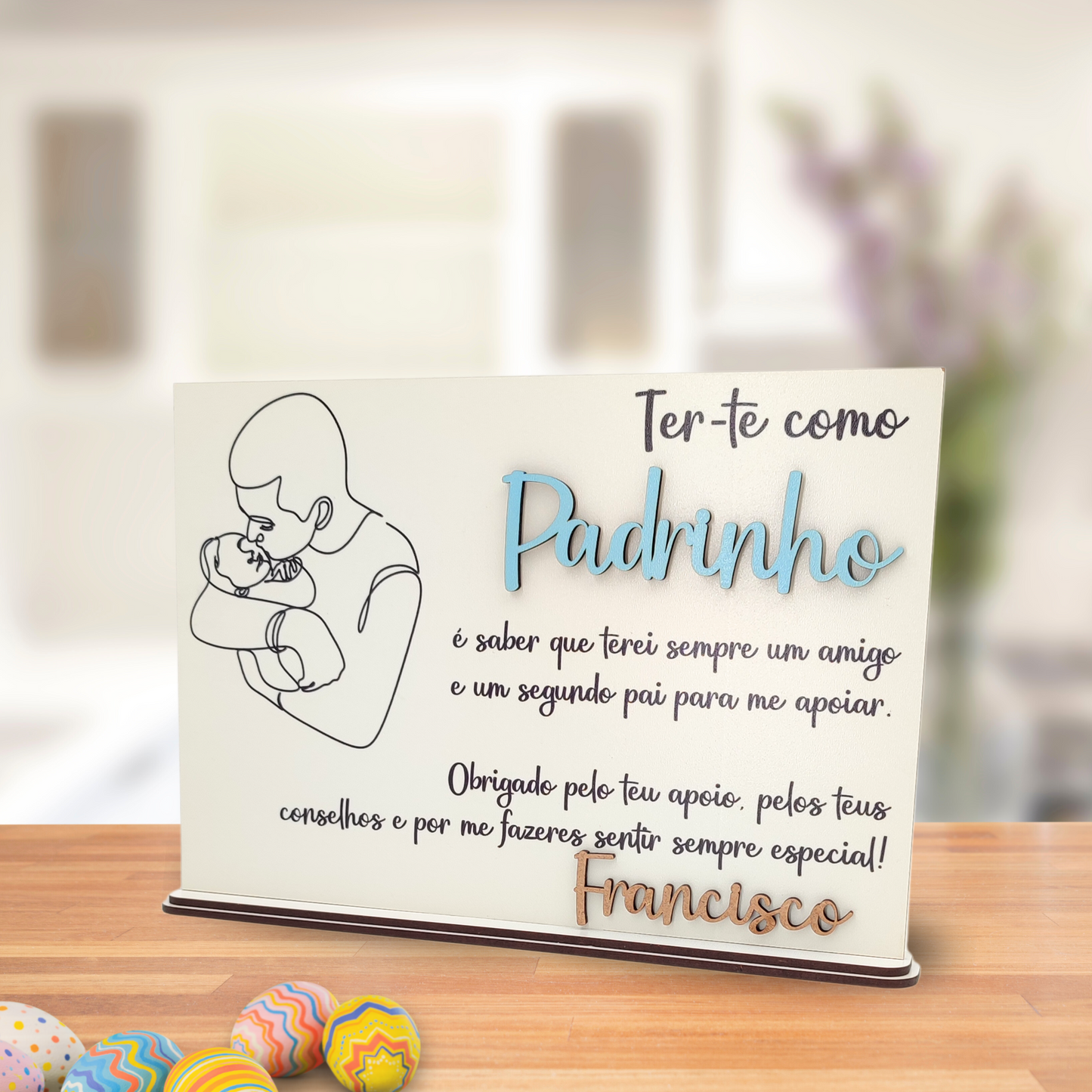 Quadro personalizado para Padrinho