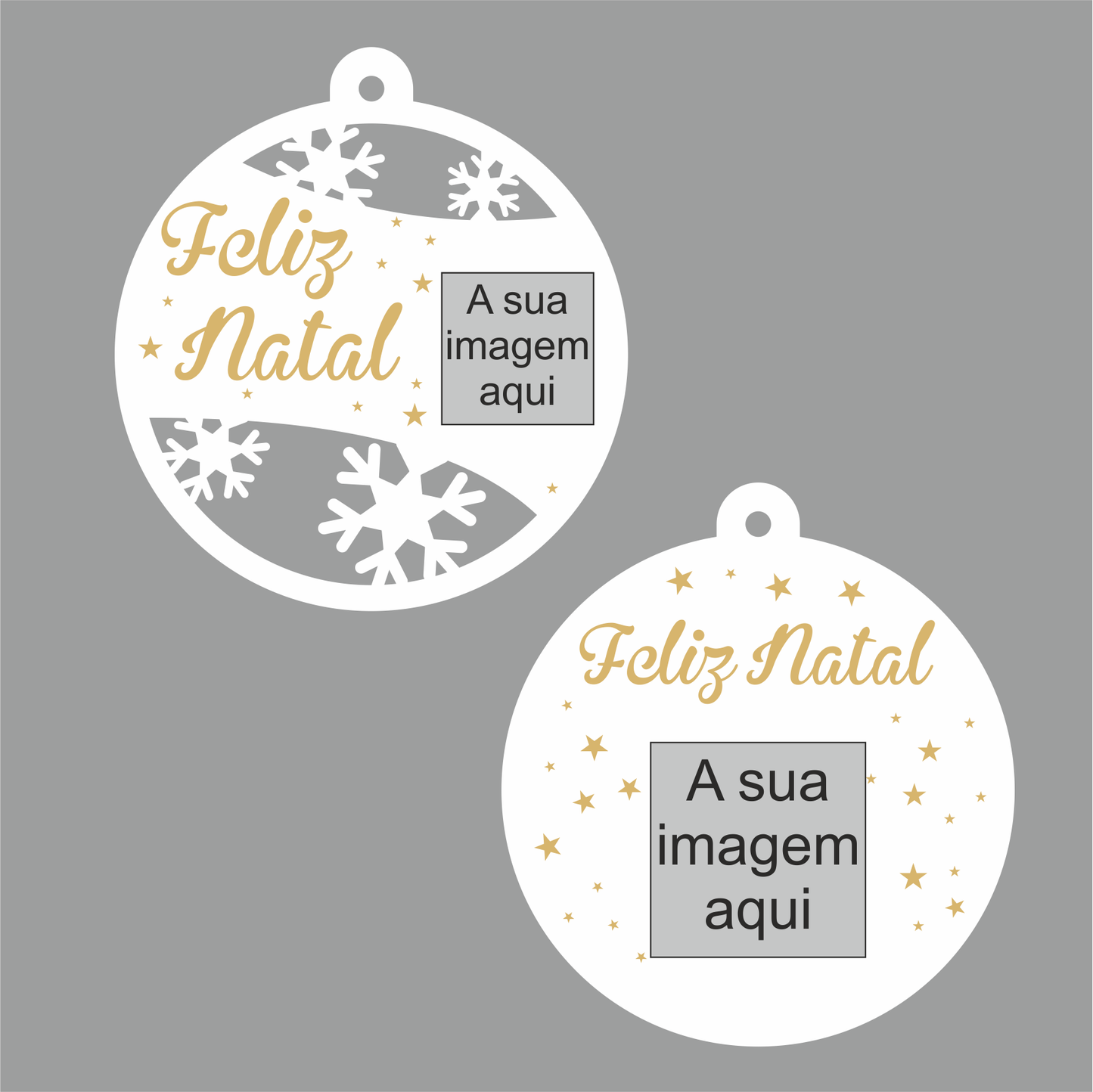 Bolas de Natal personalizadas