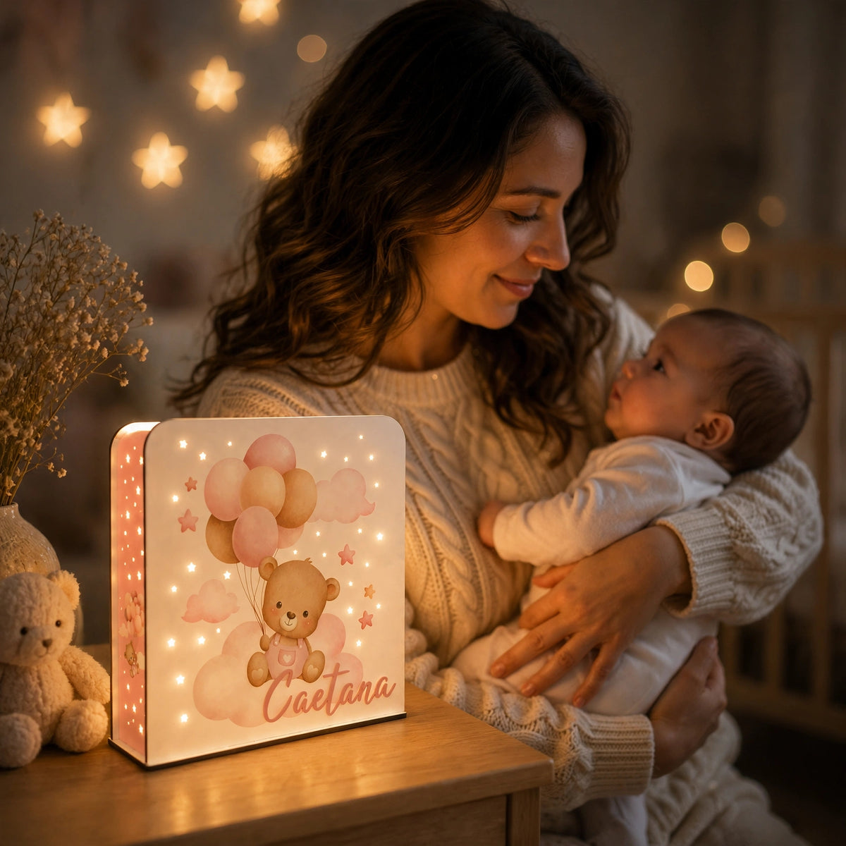 Luz de noche personalizada - Benny Pink