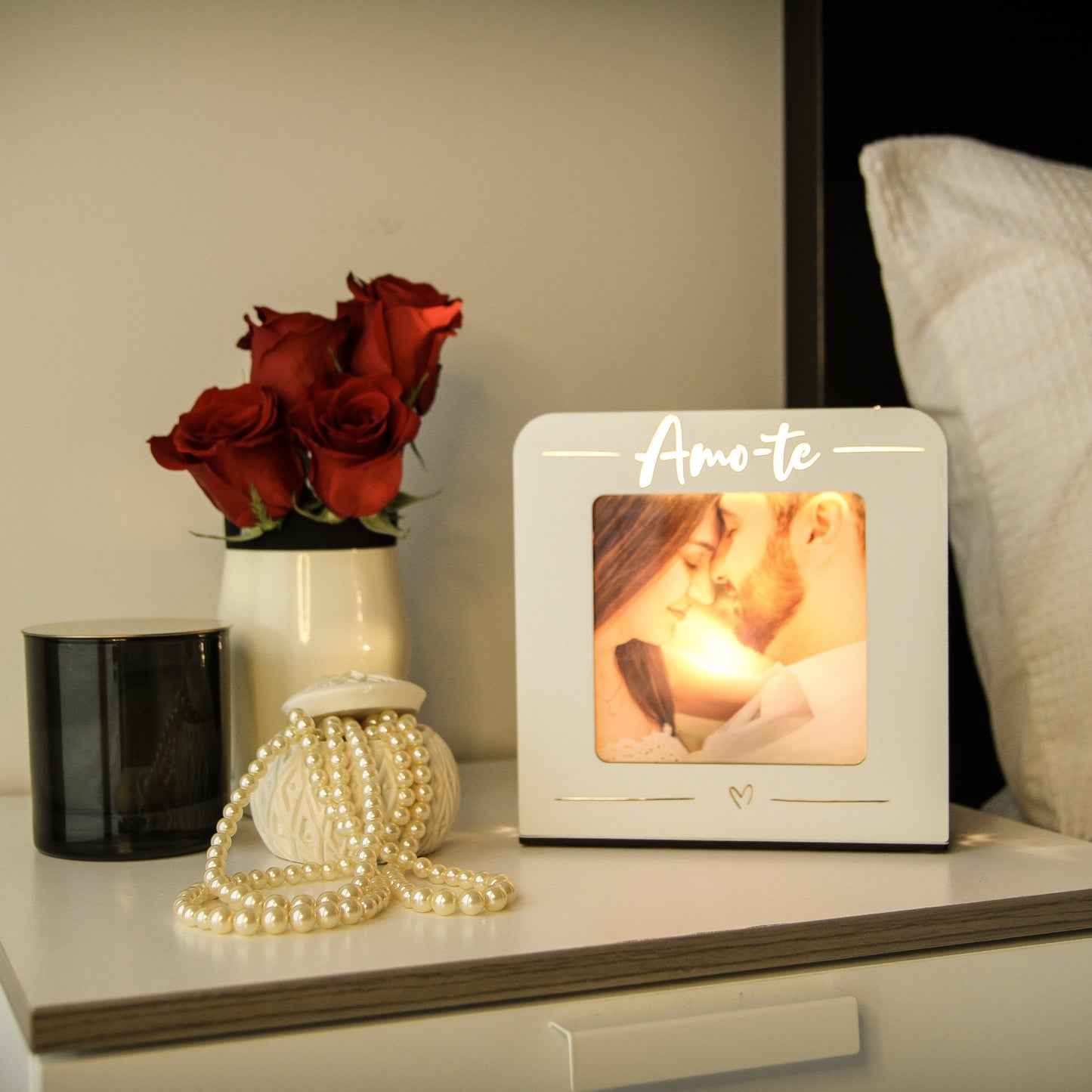 Luz de Presença Personalizada - Fotografia iluminada