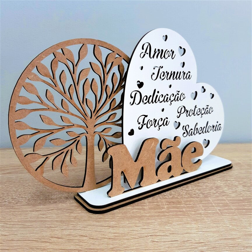 Recuerdo de fiesta en forma de corazón y árbol de la vida (Sugerencia de regalo)