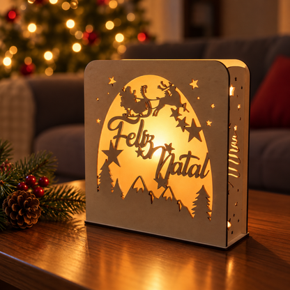 Luz de Natal - Trenó Pai Natal