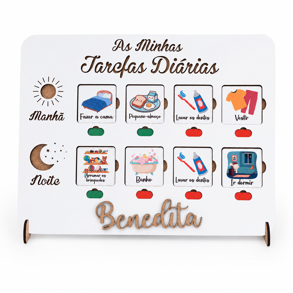 Quadro de Rotinas Personalizado – As Minhas Tarefas Diárias