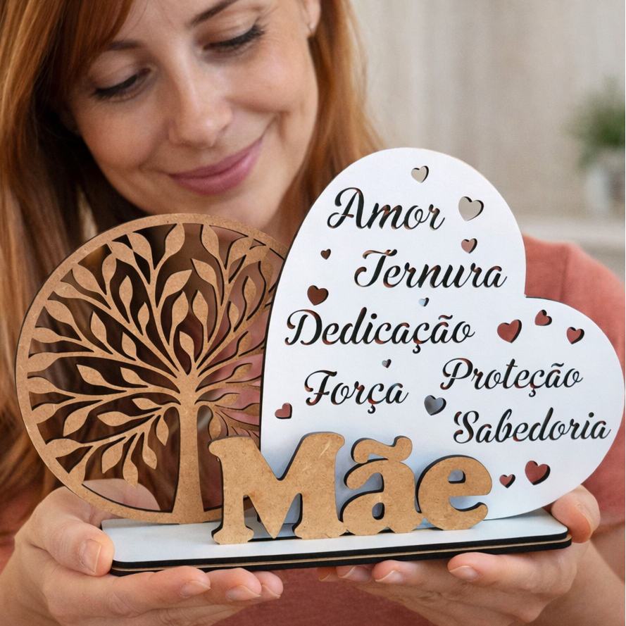 Recuerdo de fiesta en forma de corazón y árbol de la vida (Sugerencia de regalo)