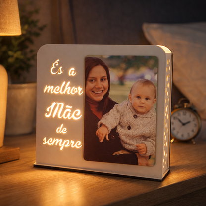 Luz de noche personalizada - La mejor mamá del mundo