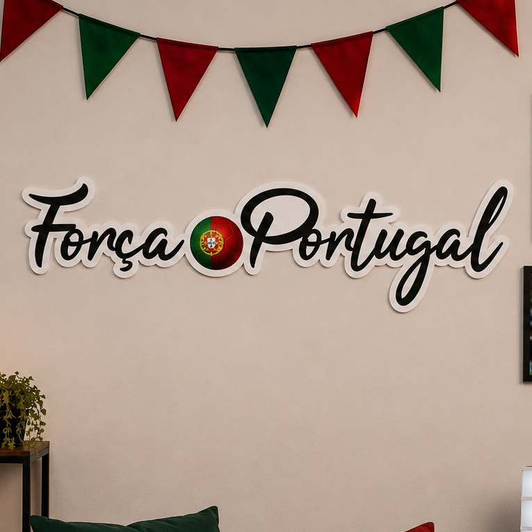 Aplique para parede Força Portugal com borda