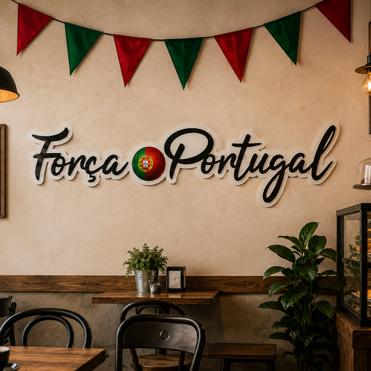 Aplique para parede Força Portugal com borda