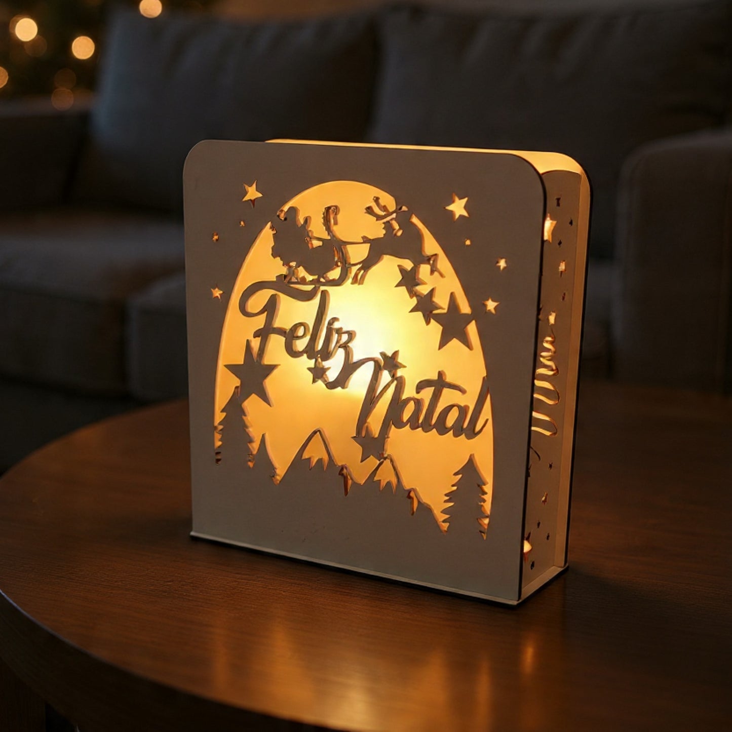 Luz de Natal - Trenó Pai Natal