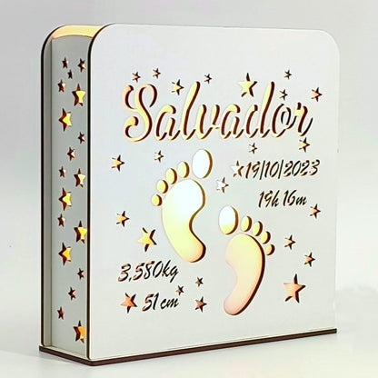 Luz de presença personalizada - Dados de nascimento