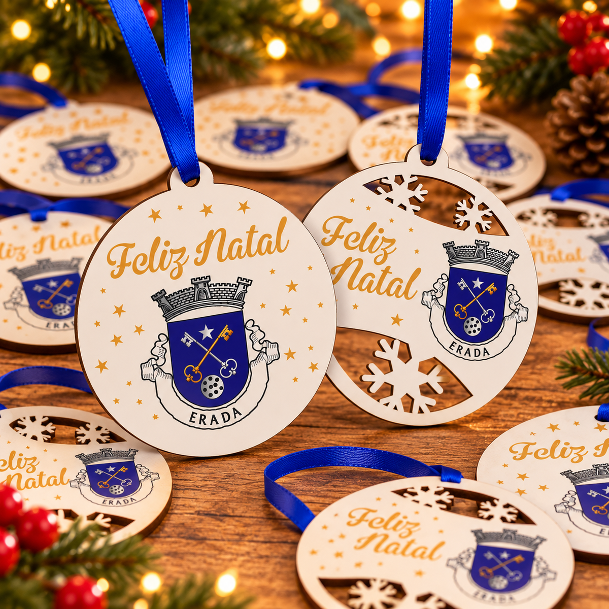 Bolas de Natal personalizadas