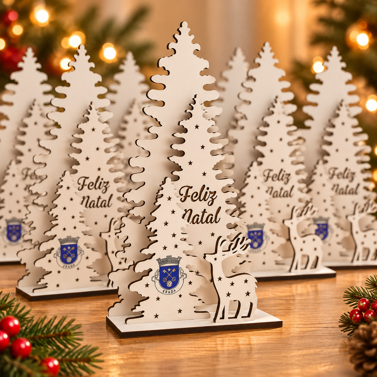 Paisagem de Natal personalizada