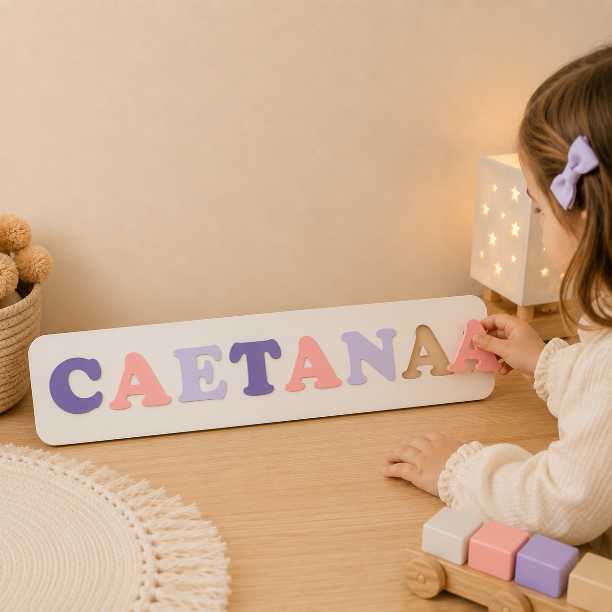 Luz de noche personalizada - Fecha de nacimiento - Jungla