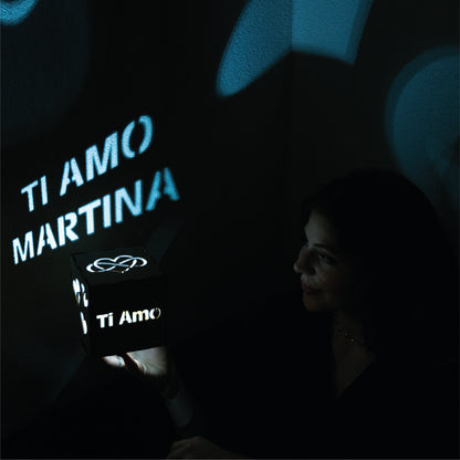 Messaggio personalizzato proiettato Ti Amo