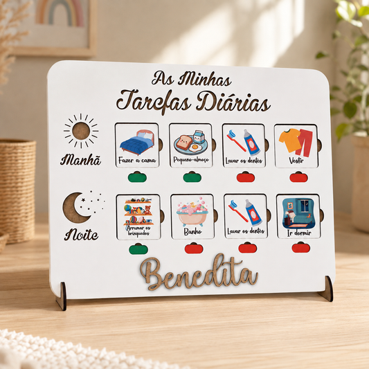 Quadro de Rotinas Personalizado – As Minhas Tarefas Diárias