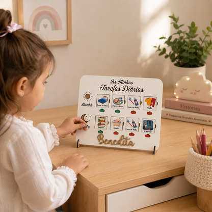 Quadro de Rotinas Personalizado – As Minhas Tarefas Diárias