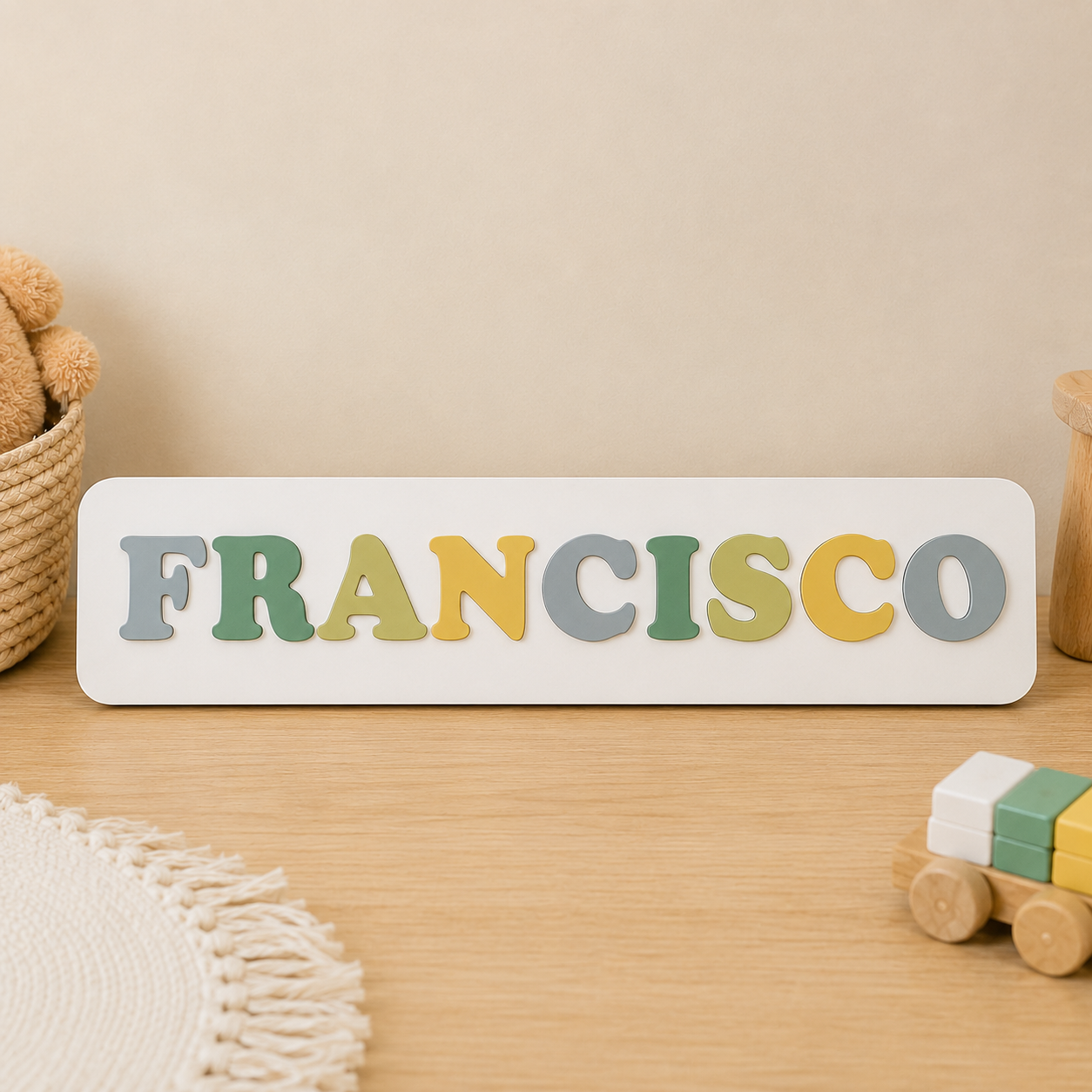 Luz de noche personalizada - Fecha de nacimiento - Jungla