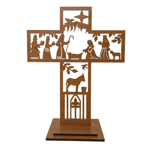 Presépio na cruz (Sugestão de presente)