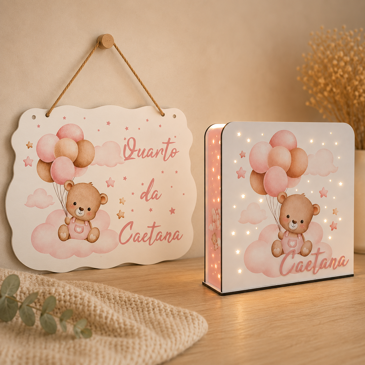 Luz de noche personalizada - Fecha de nacimiento - Jungla