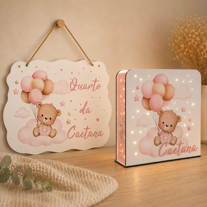 Luz de noche personalizada - Fecha de nacimiento - Jungla