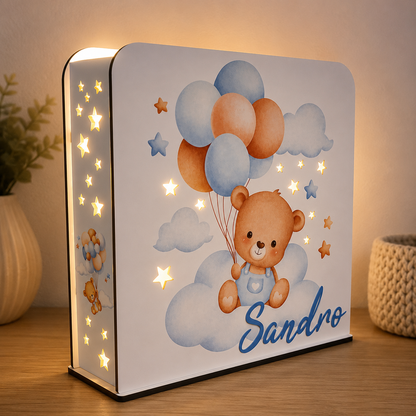 Luz de noche personalizada - Benny Blue