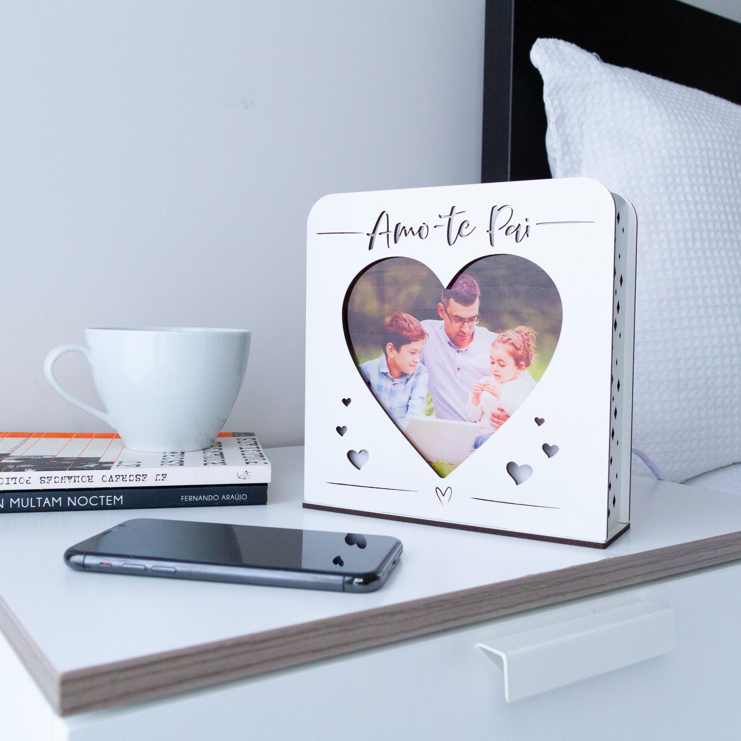 Luz de presença personalizada - Amo-te Pai