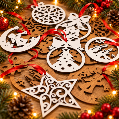 Paquete de 12 bolas navideñas