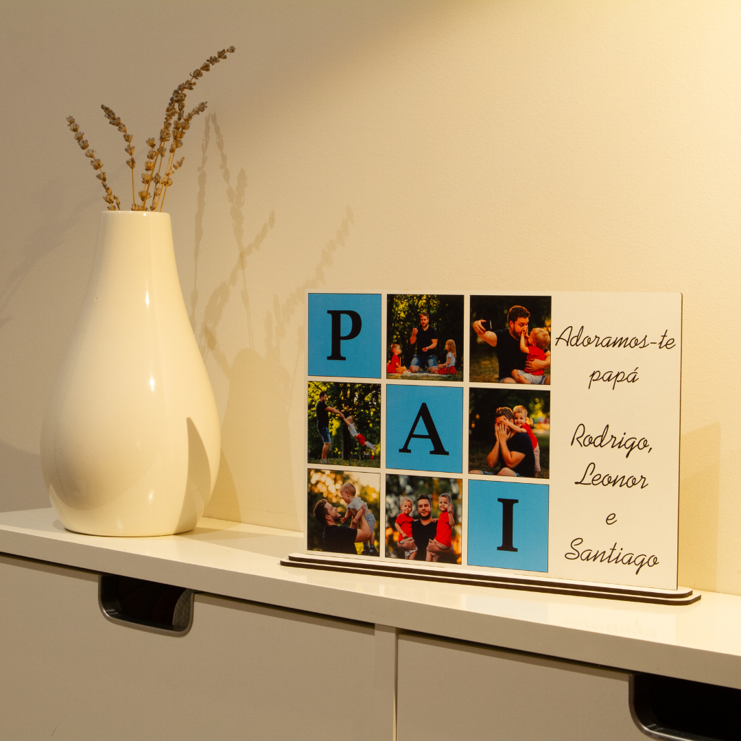 Placa Personalizada - Dia do Pai